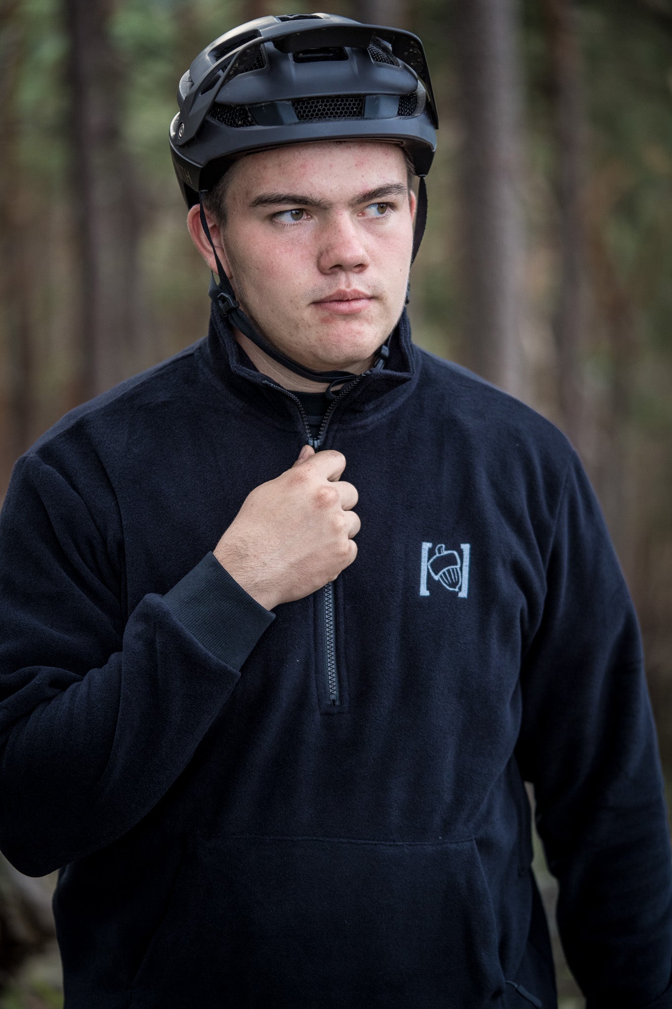 Rider with MTB Fleece Skwerel