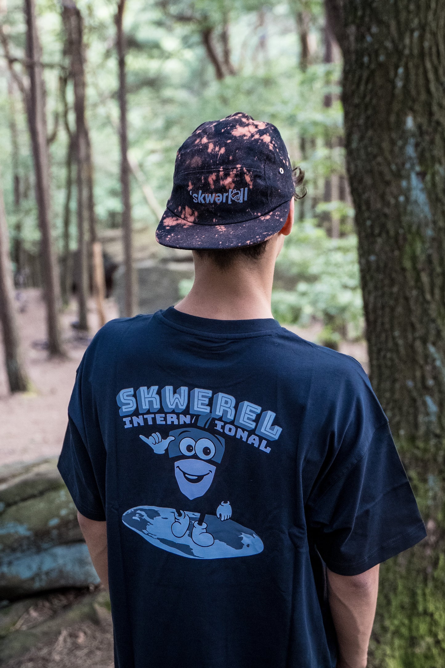 Skwerel® 5 Panel Cap Reflective Acide Wash - MTB