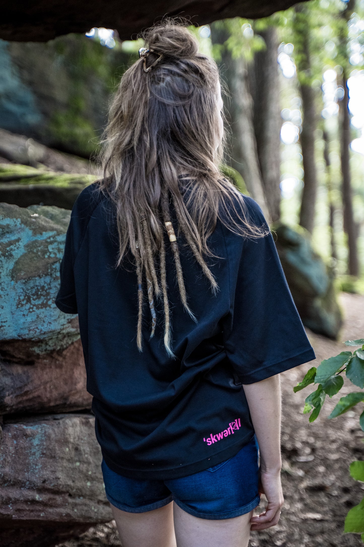 Skwerel® atmungsaktives heavy duty MTB Trailshirt „Sun“ im oversized cut