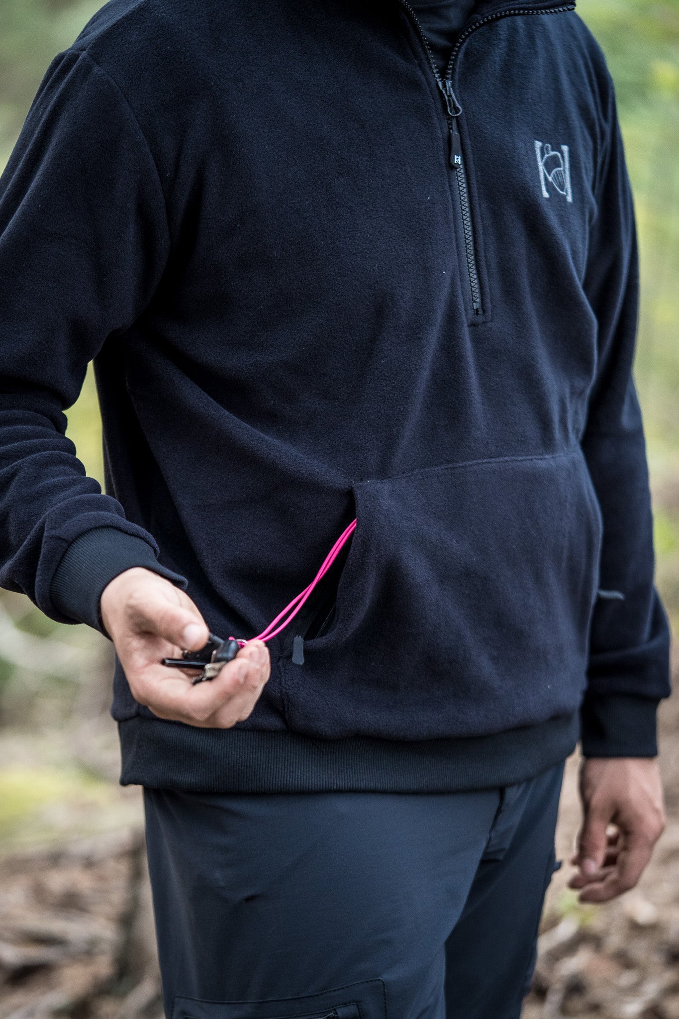 Polartec Fleece Skwerel Key Loop