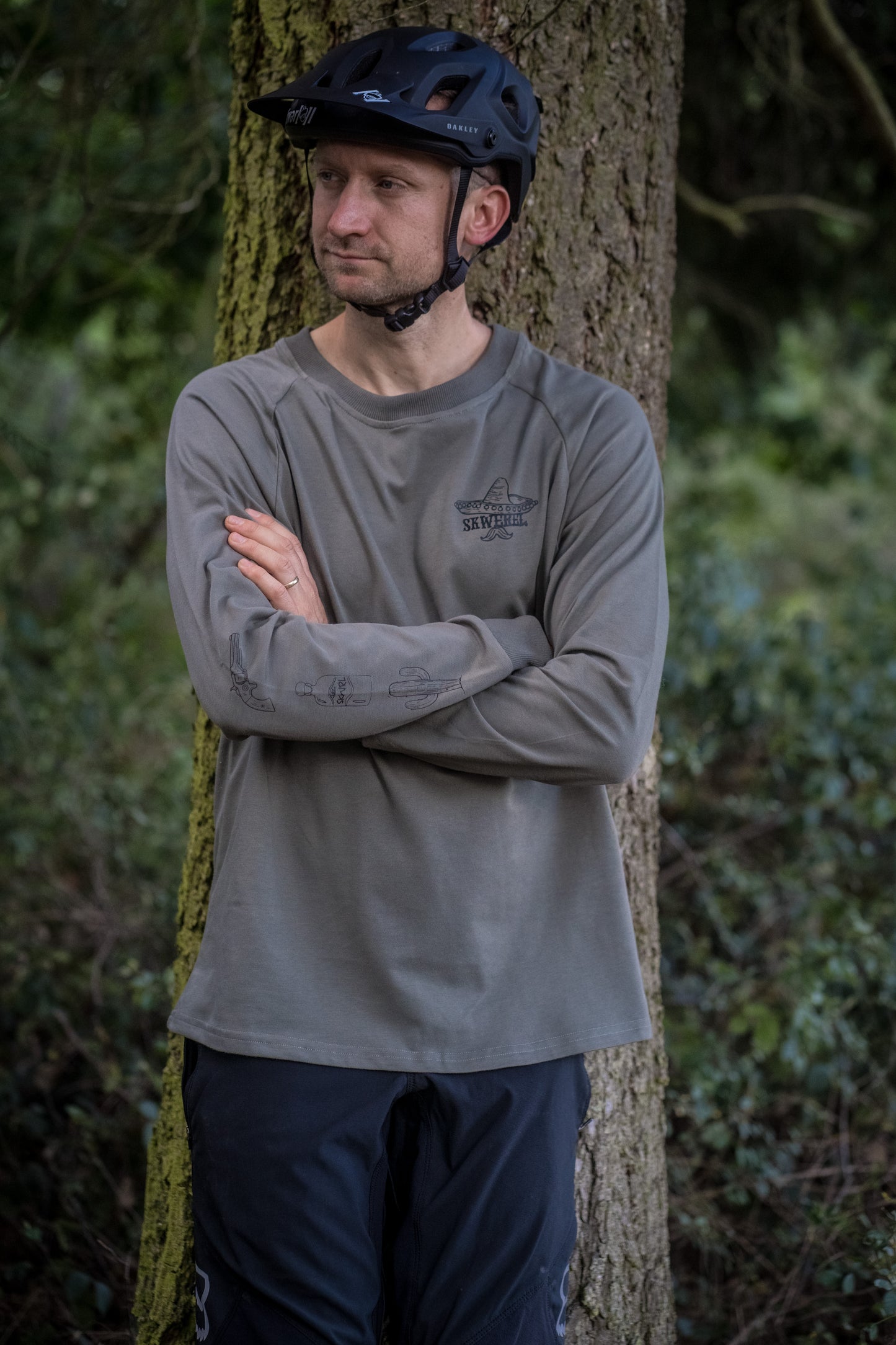 Skwerel® "The Mexican" atmungsaktives heavy duty MTB Trailsleeve " im oversized Fit
