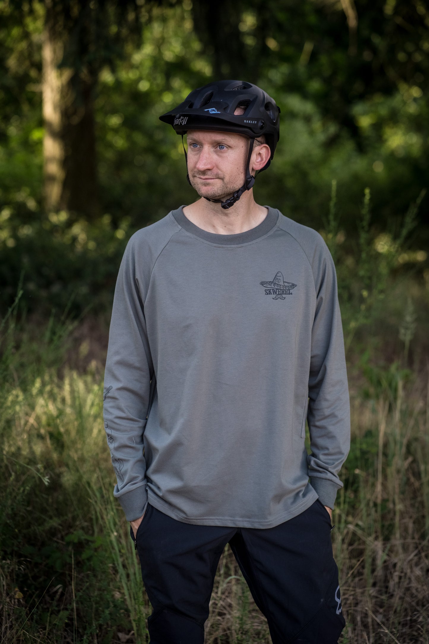 Skwerel® "The Mexican" atmungsaktives heavy duty MTB Trailsleeve " im oversized Fit