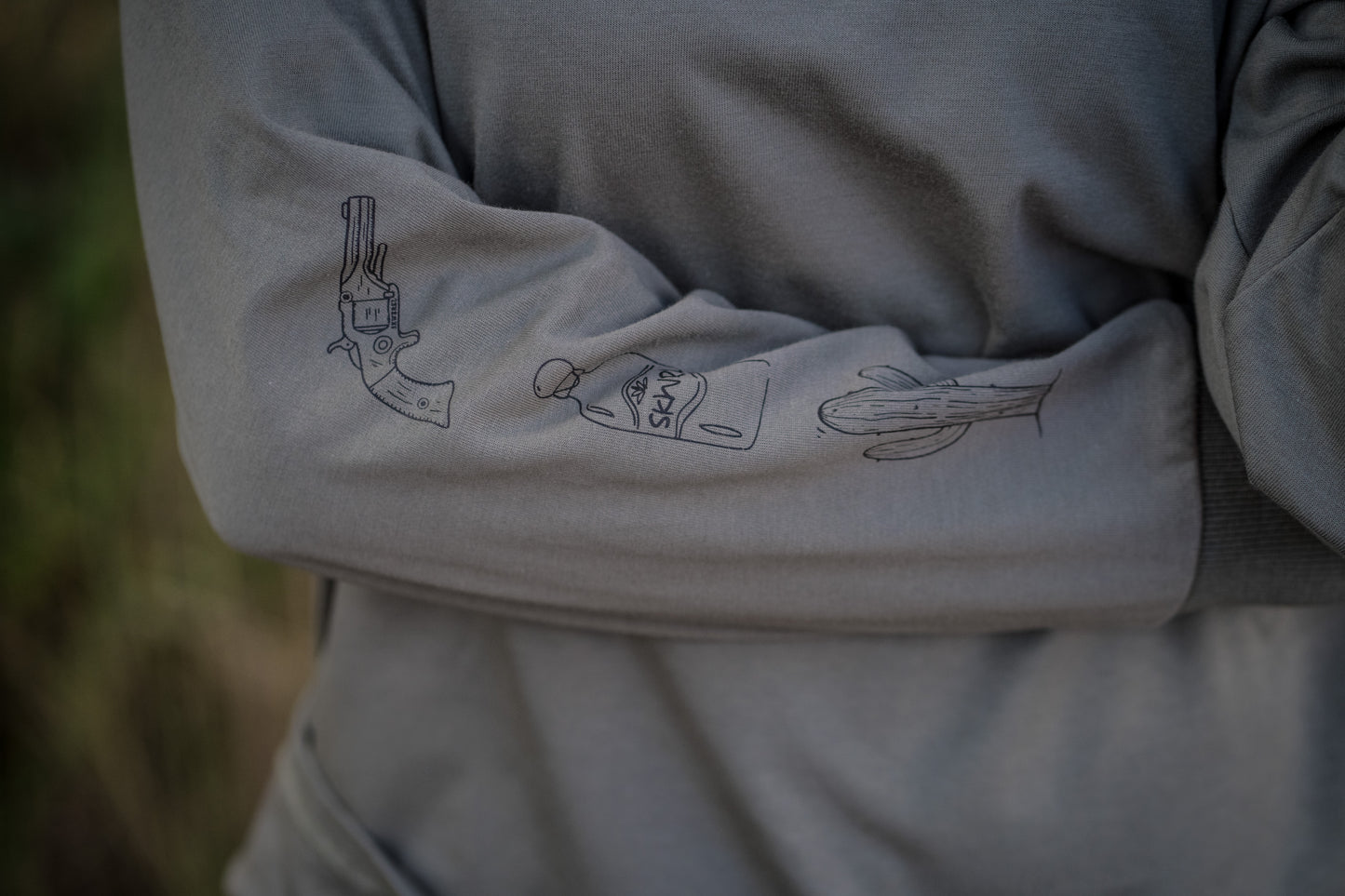 Skwerel® "The Mexican" atmungsaktives heavy duty MTB Trailsleeve " im oversized Fit