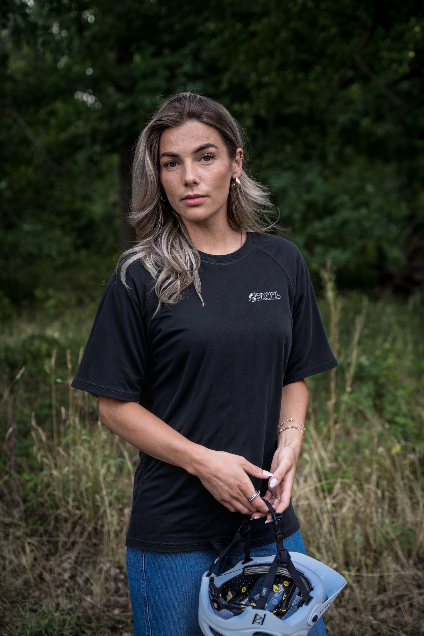 Skwerel® "Maya" atmungsaktives heavy duty MTB Trailshirt im oversized Fit